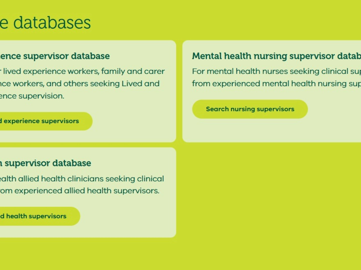 Supervision databases